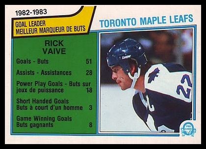 323 Rick Vaive Maple Leaf Leaders